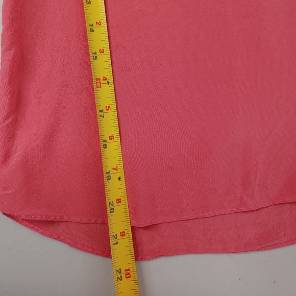 Zoe & Sam 100% Silk Short-Sleeve Blouse - Picture 8 of 14